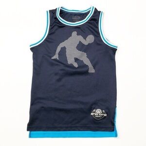 And1 blue mesh basketball jersey for boys